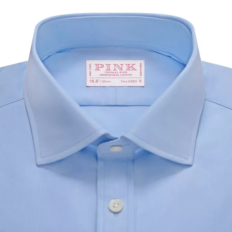 Pale Blue Slim Fit Ramses Poplin Formal Shirt