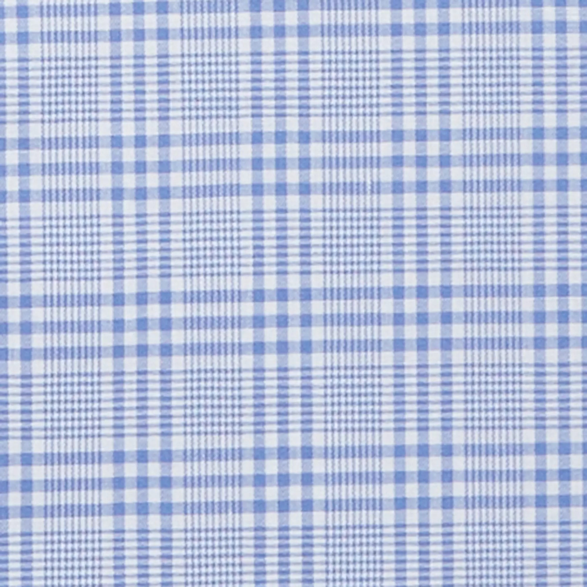 Blue & White Tailored Fit Zephir 1818 POW Check Formal Shirt