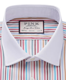 Multicolour Classic Fit Multi Bengal Stripe Formal Shirt