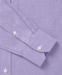 Purple & White Tailored Fit Smart Casual Oxford Shirt
