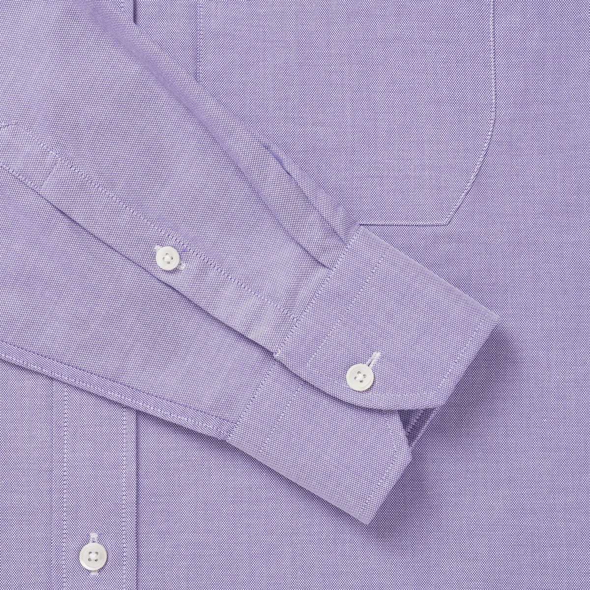 Purple & White Tailored Fit Smart Casual Oxford Shirt