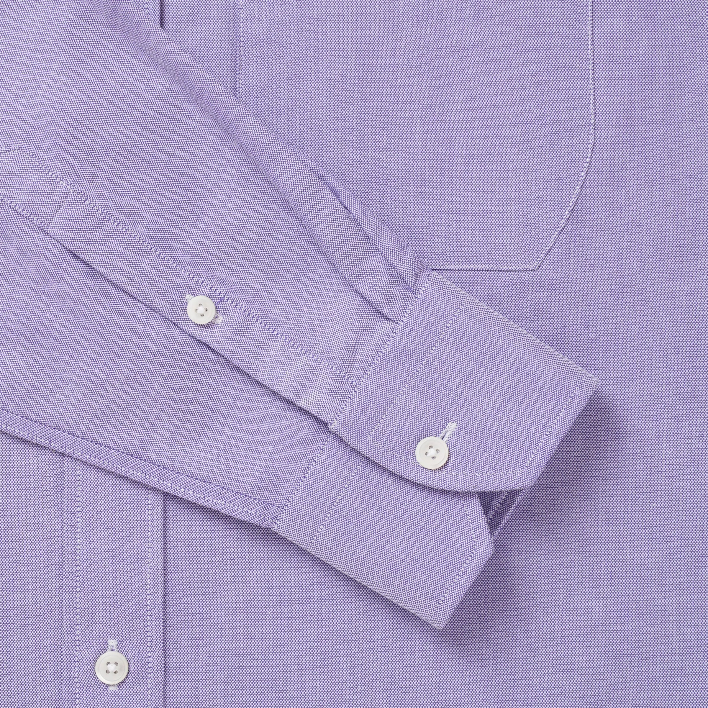 Purple & White Tailored Fit Smart Casual Oxford Shirt