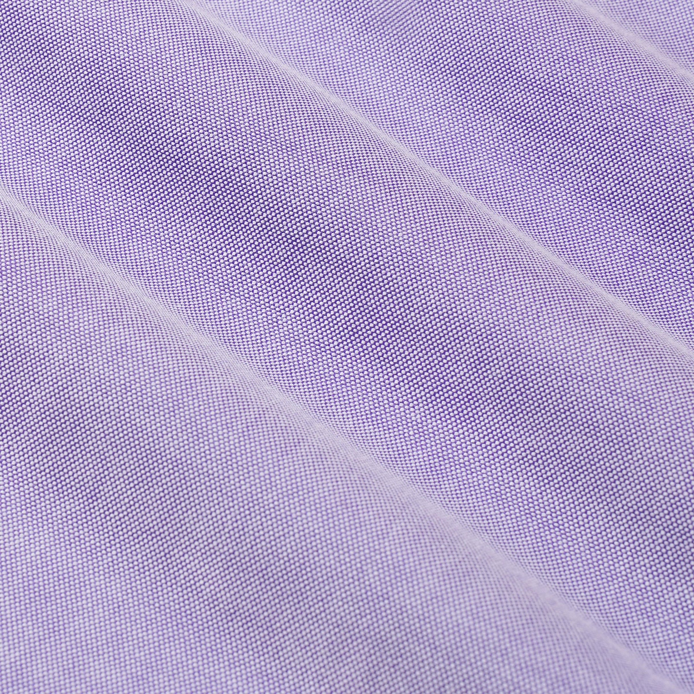Purple & White Tailored Fit Smart Casual Oxford Shirt