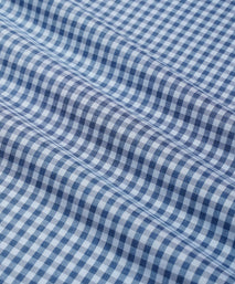Pale Blue & Blue Tailored Fit Smart Casual Oxford Check Shirt