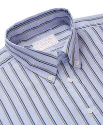 Blue & Green Classic Fit Smart Casual Jubilee End On End Shirt