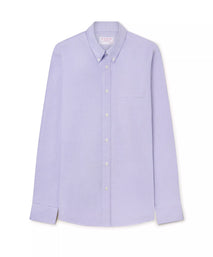 Blue Tailored Fit Smart Casual Button Down Open Weave Oxford Shirt