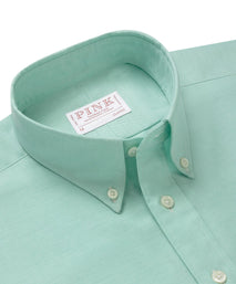 Spearmint Green Classic Fit Button Down Smart Casual American Oxford Shirt