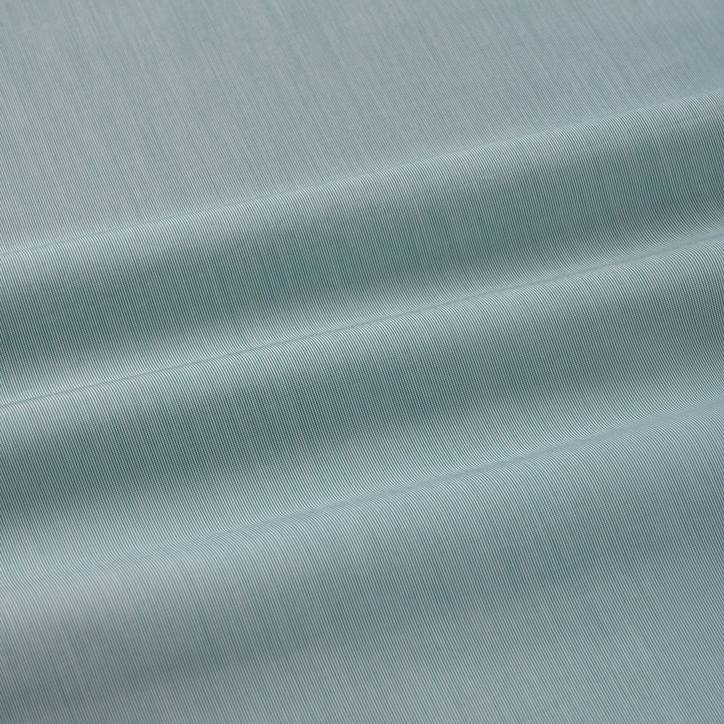Deep Green & White Slim Fit Hairline Rope Stripe Formal Shirt