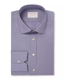 Blue Tailored Fit Piumino Egyptian Cotton Formal Shirt