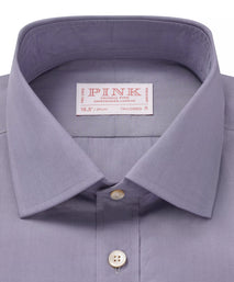 Blue Tailored Fit Piumino Egyptian Cotton Formal Shirt