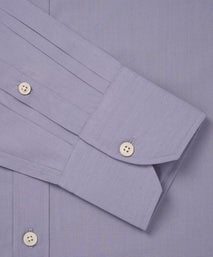 Blue Tailored Fit Piumino Egyptian Cotton Formal Shirt